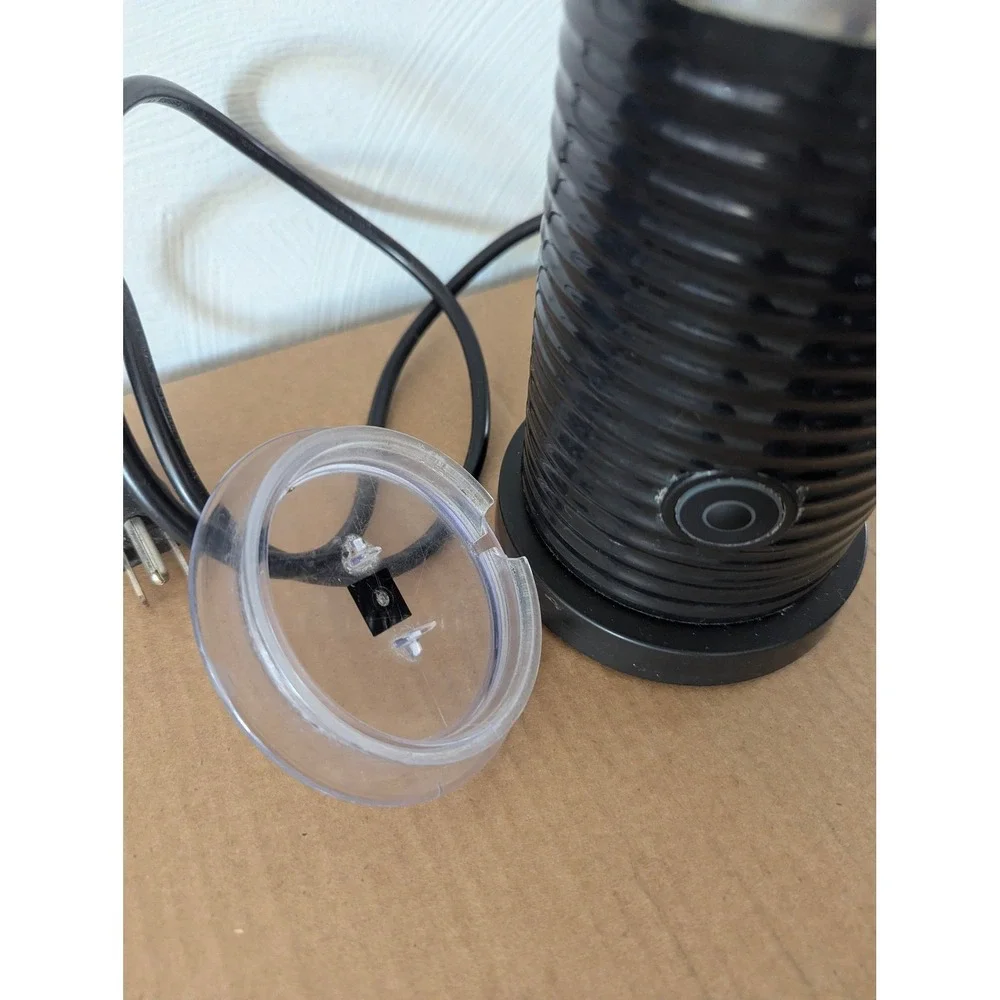 Nespresso Aeroccino 3 Milk Frother Black Electric Hot Cold Foam Maker Mod 3594